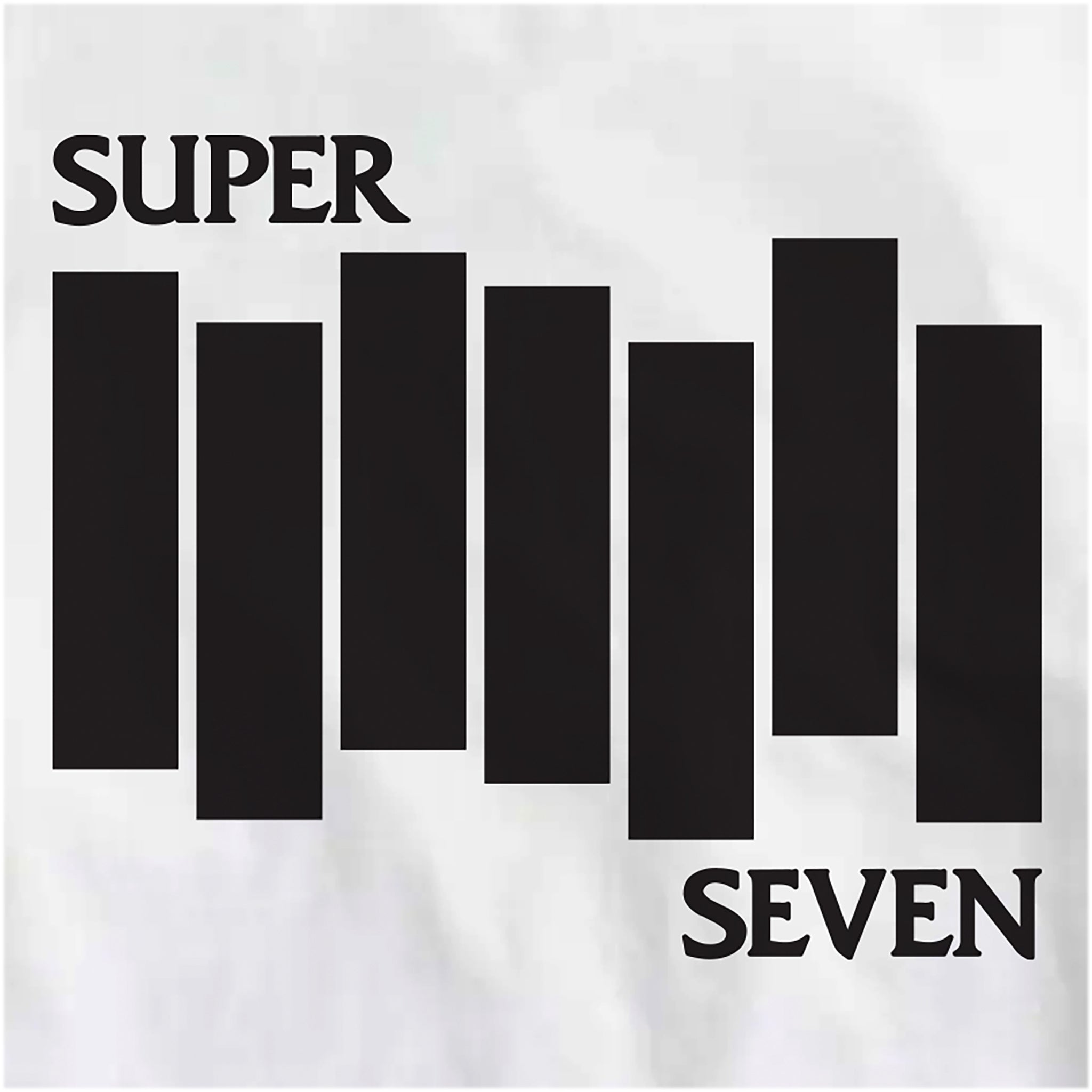 Super7 Flag tricou alb bumbac ring-spun