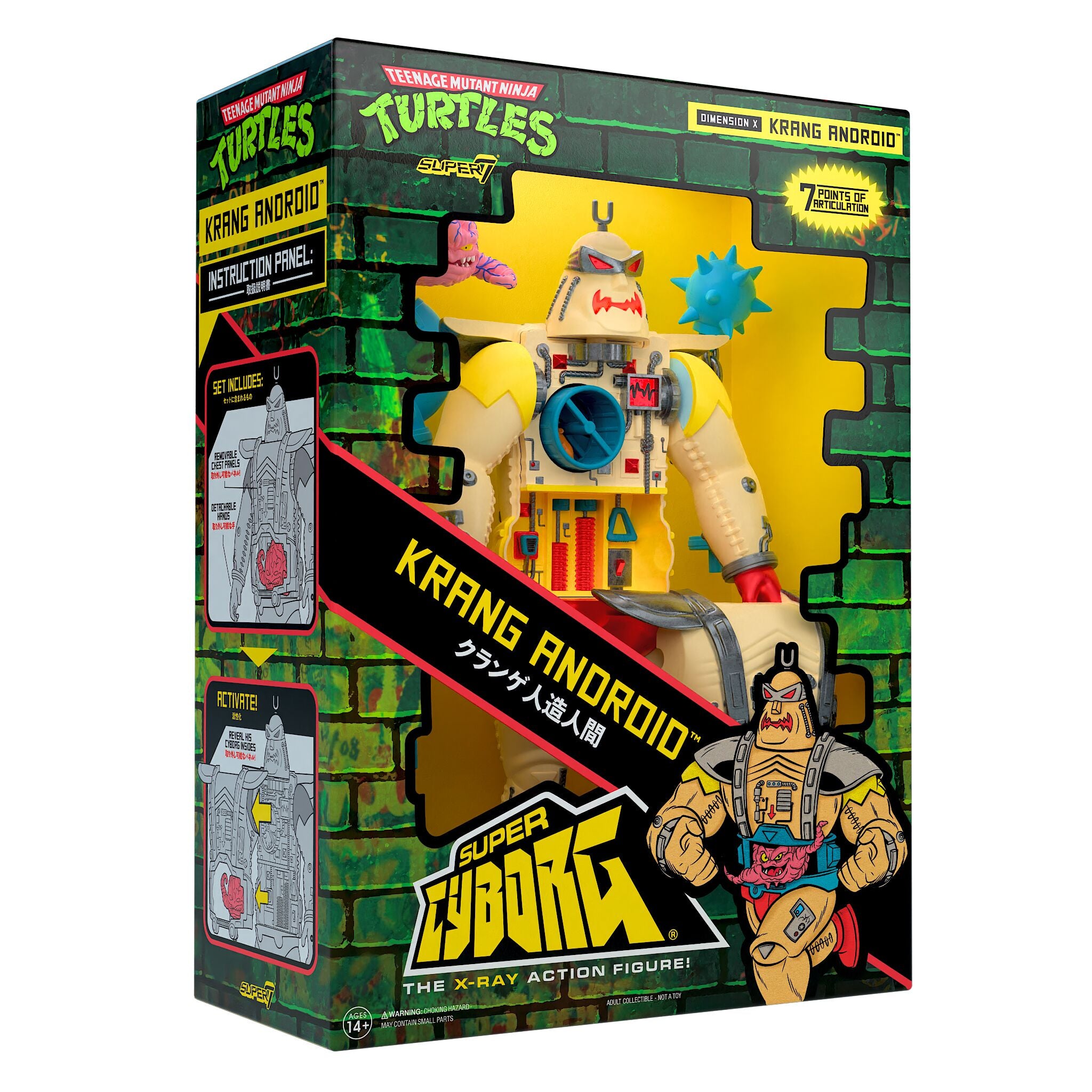 Super7 TMNT Krang Android Super Cyborg figurină 28 cm