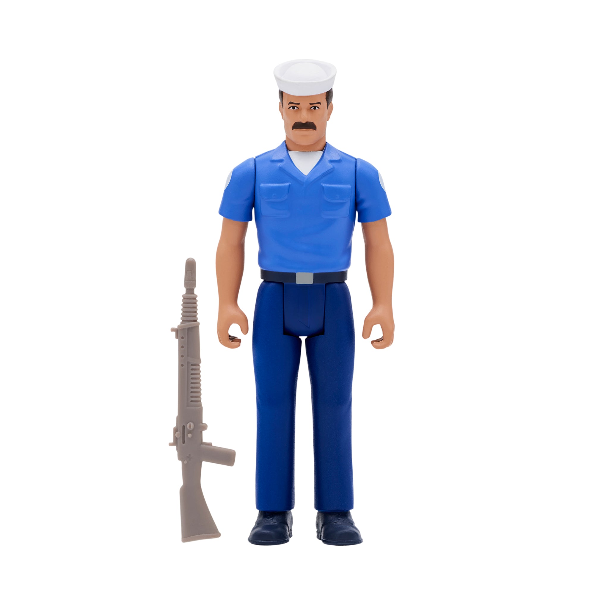 Super7 ReAction G.I. Joe Blueshirt Mustache Tan figurina