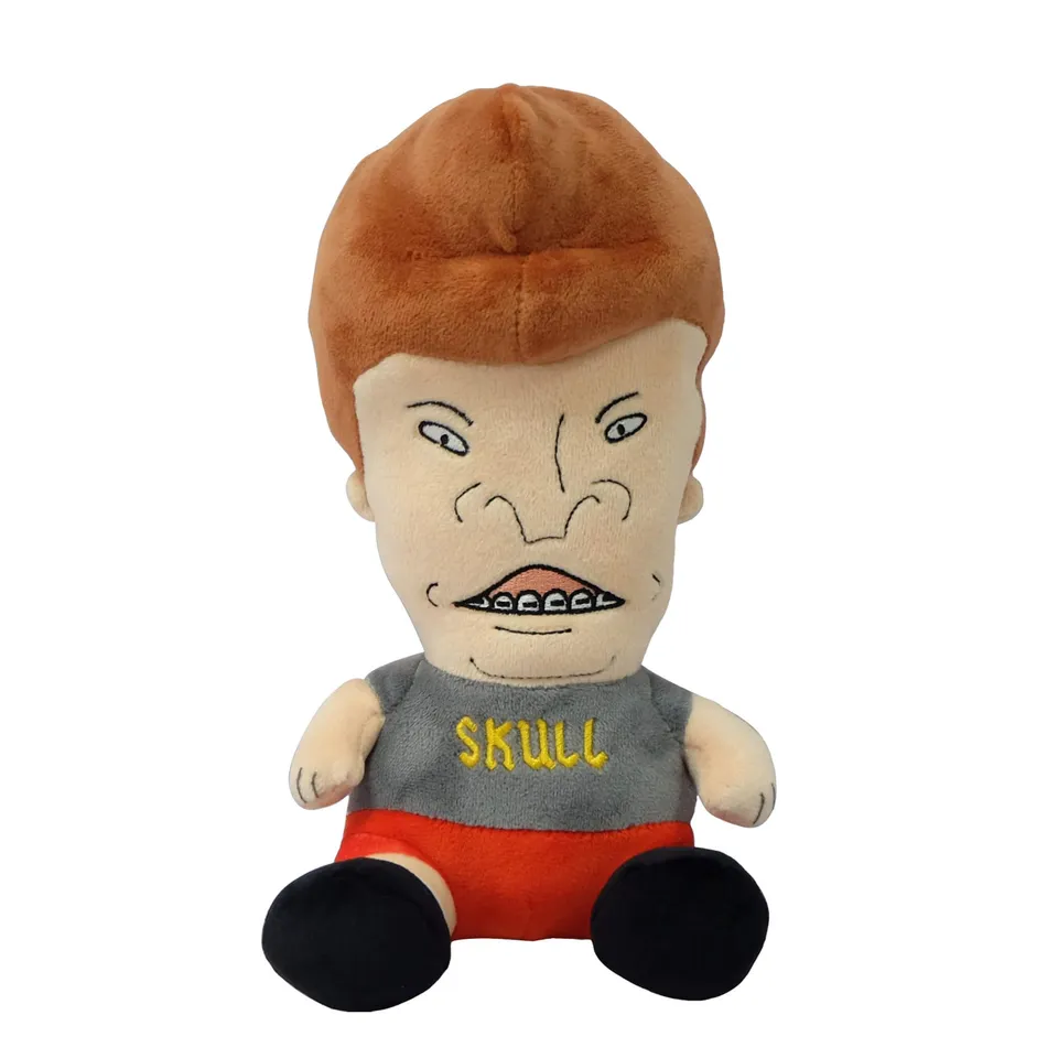 Super7 Plush Butt-Head plus moale 20 cm tricou Skull