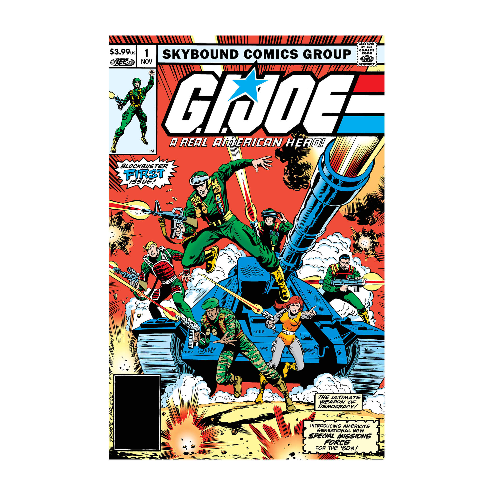 Super7 G.I. Joe ReAction+ Cobra Commander figurina set comic Issue 1