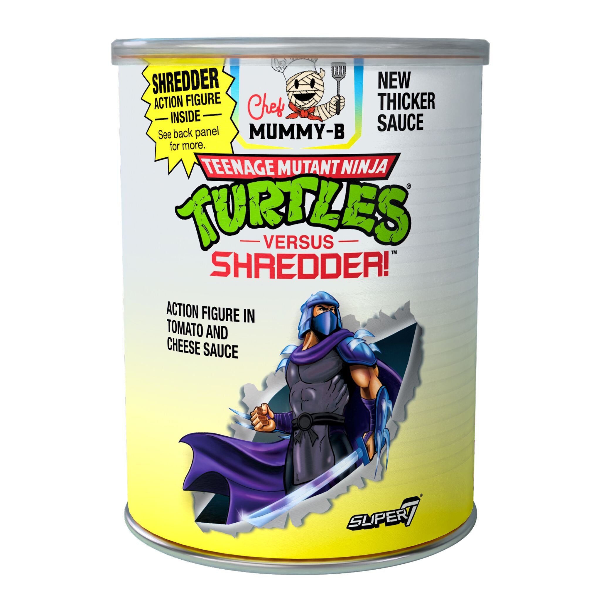 Super7 TMNT Shredder Pasta Can figurina 9.5 cm SDCC