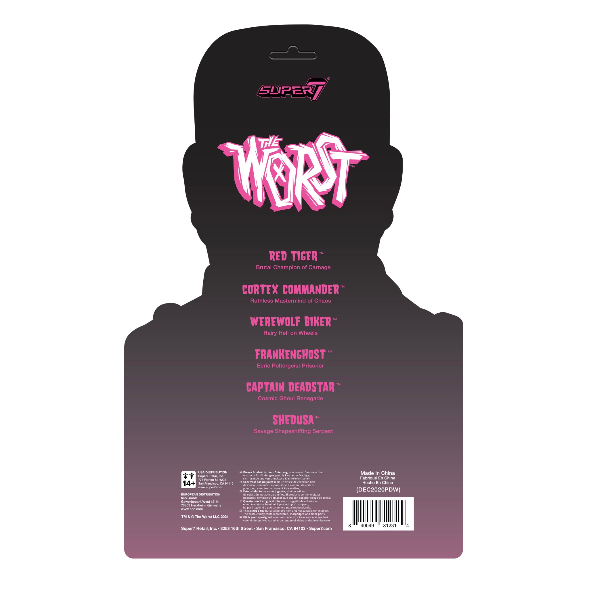 Super7 The Worst Frankenghost figurina Monster Glow fosforescenta
