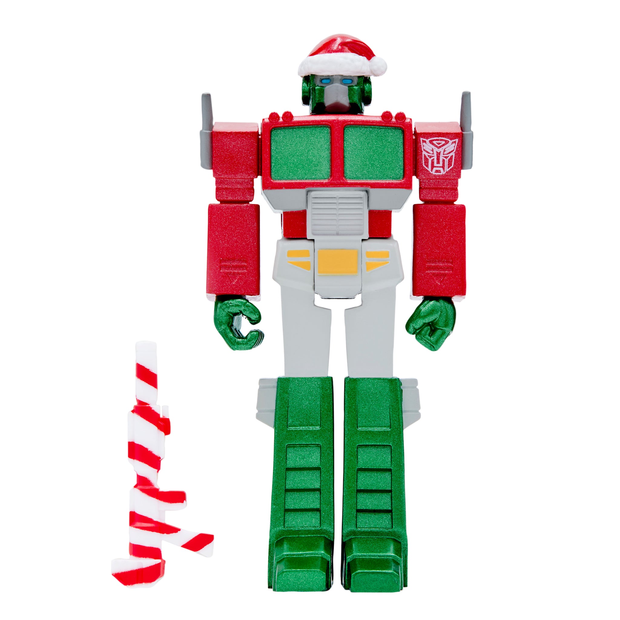 Super7 Transformers ReAction Optimus Santa figurina Craciun