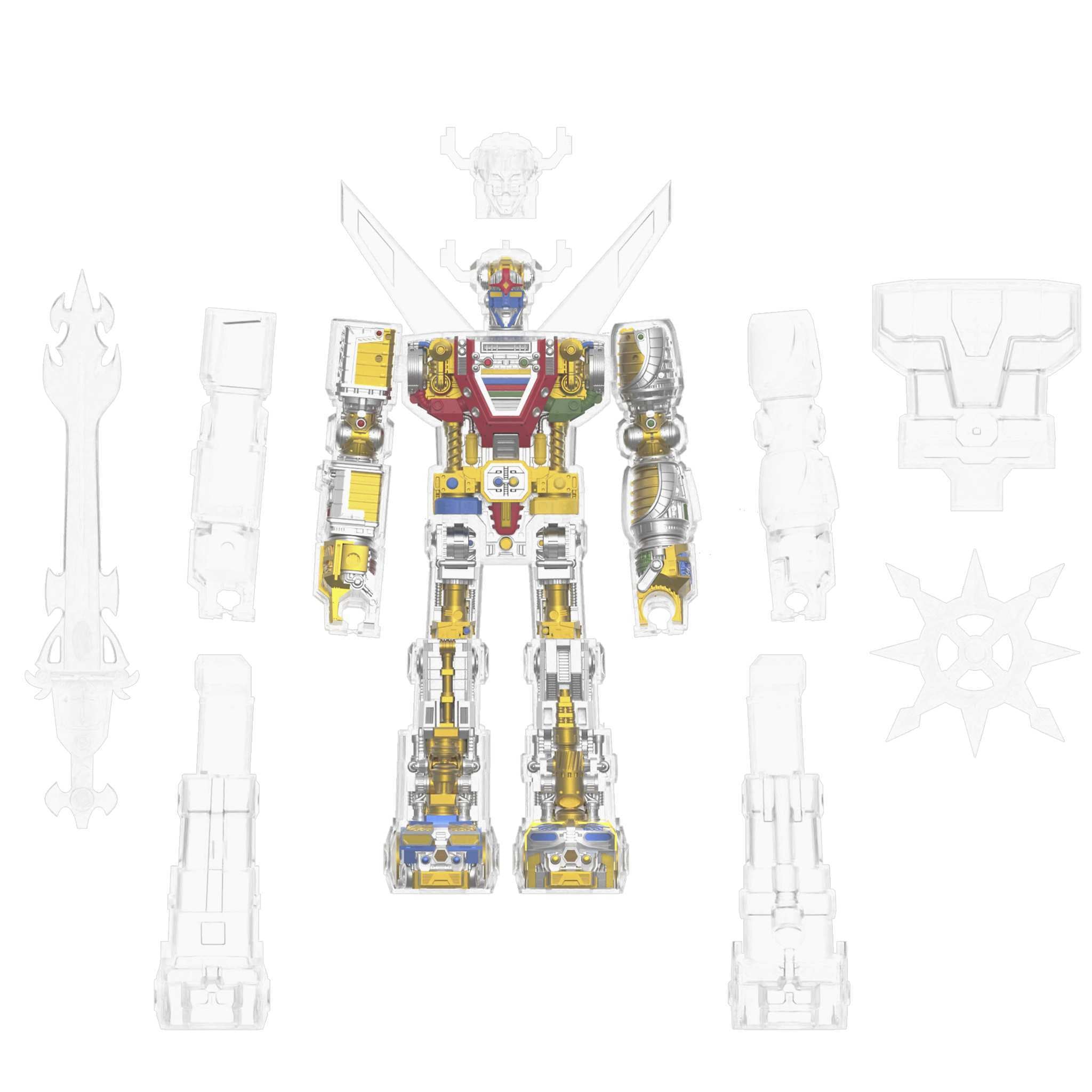 Super7 Super Cyborg Voltron Clear figurina robot 28cm