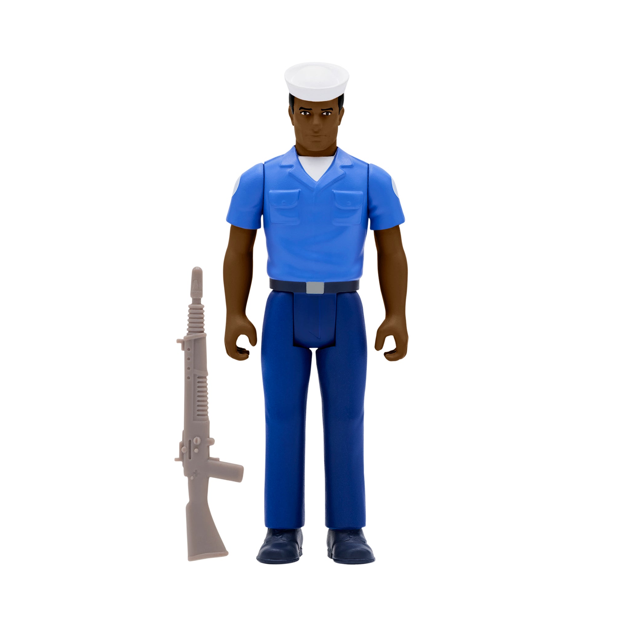 Super7 G.I. Joe ReAction Blueshirt Clean-Shaven figurina maro