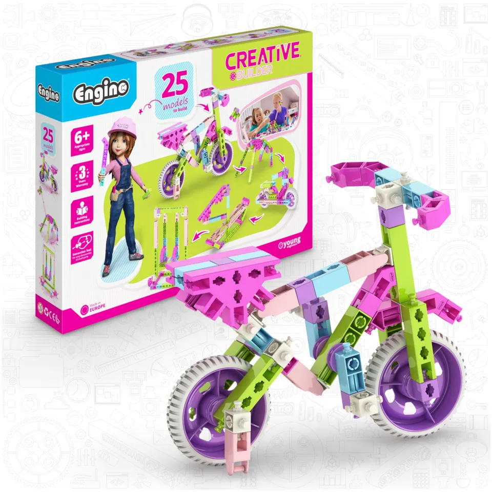 Engino Creative Builder 25 set constructie 107 piese nemotorizat