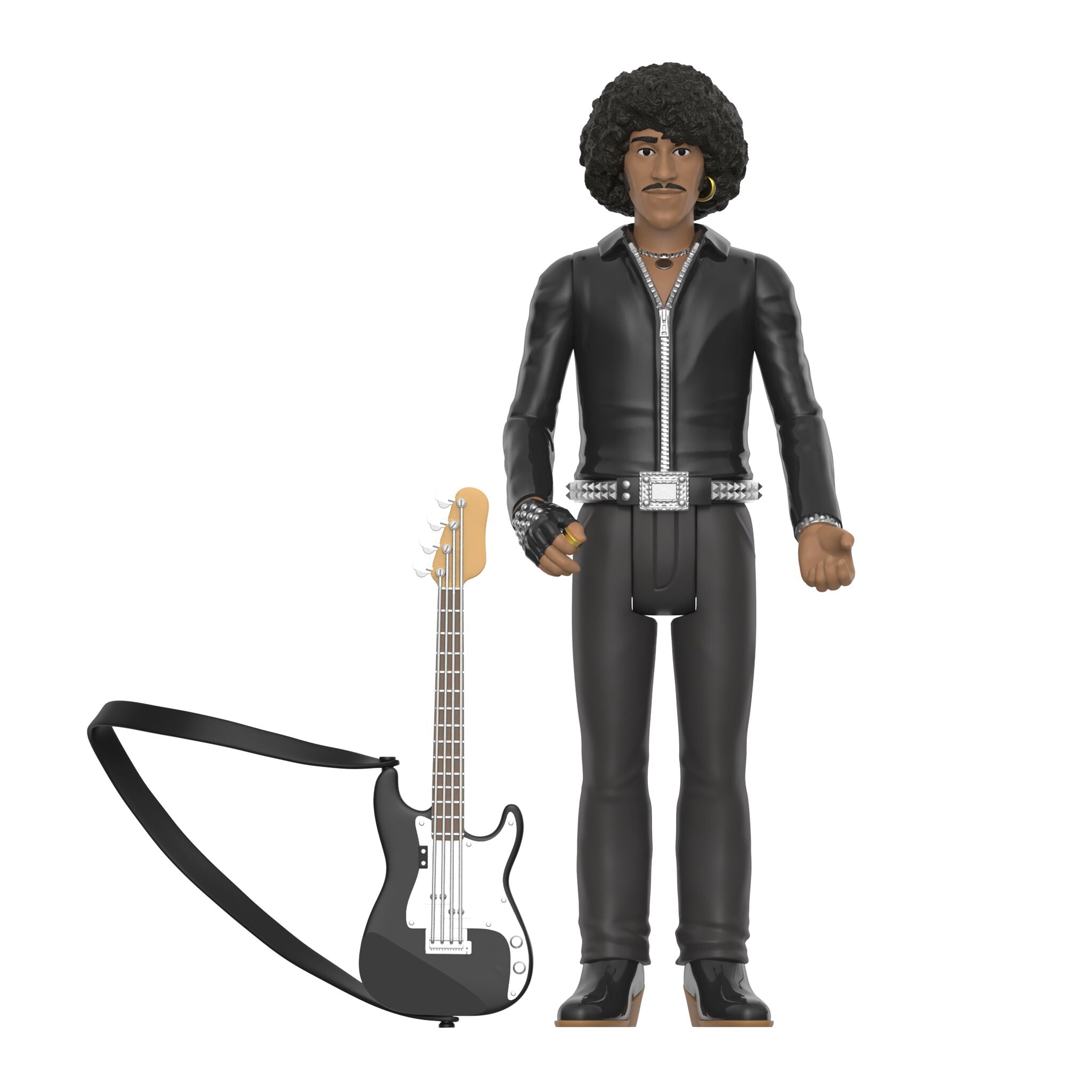 Super7 Thin Lizzy ReAction Phil Lynott figurina piele neagra cu bas