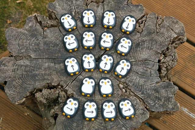 Yellow Door Pre-coding Penguin Stones pietre 18 piese