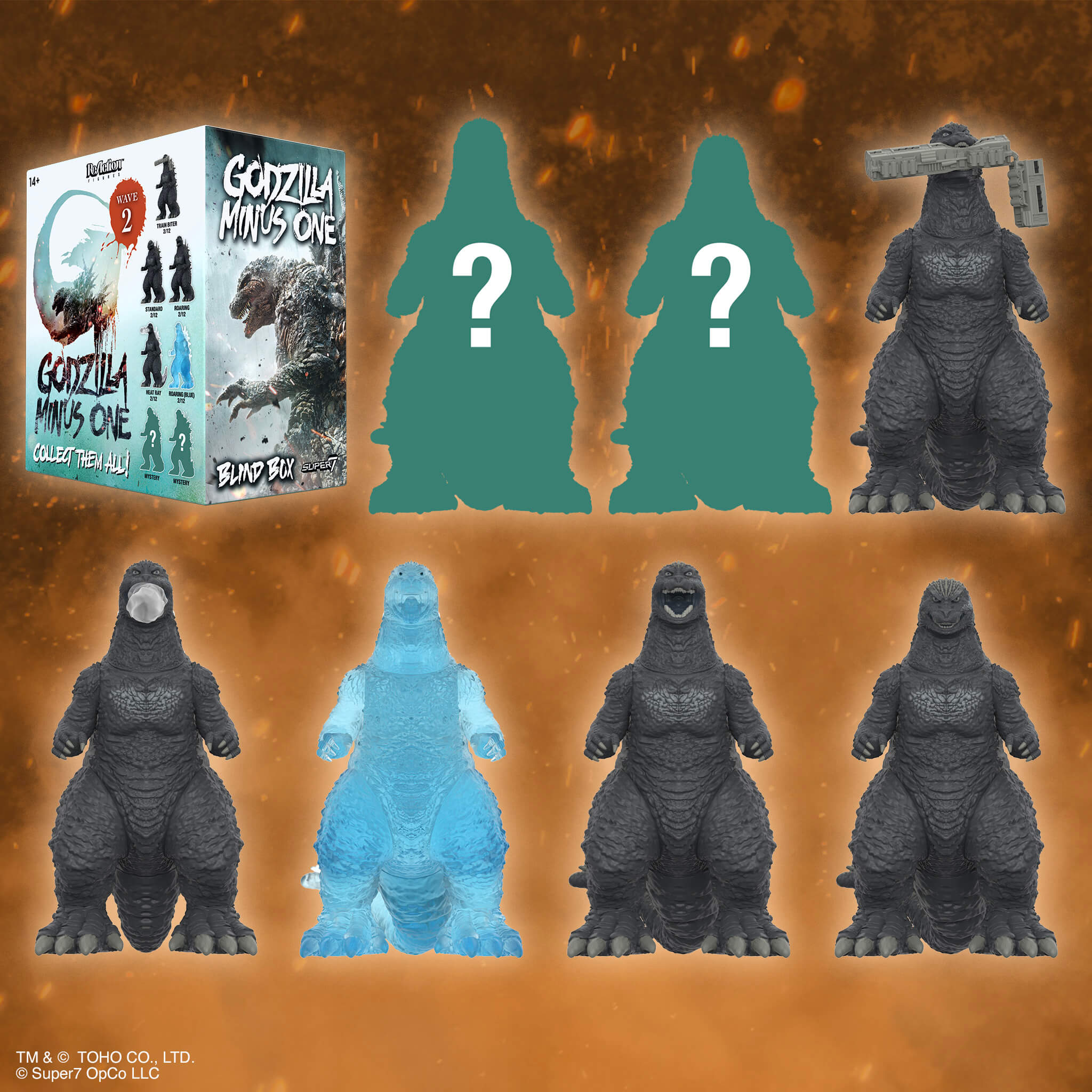 Super7 Toho Blind Box Minus One figurine set 12 bucati