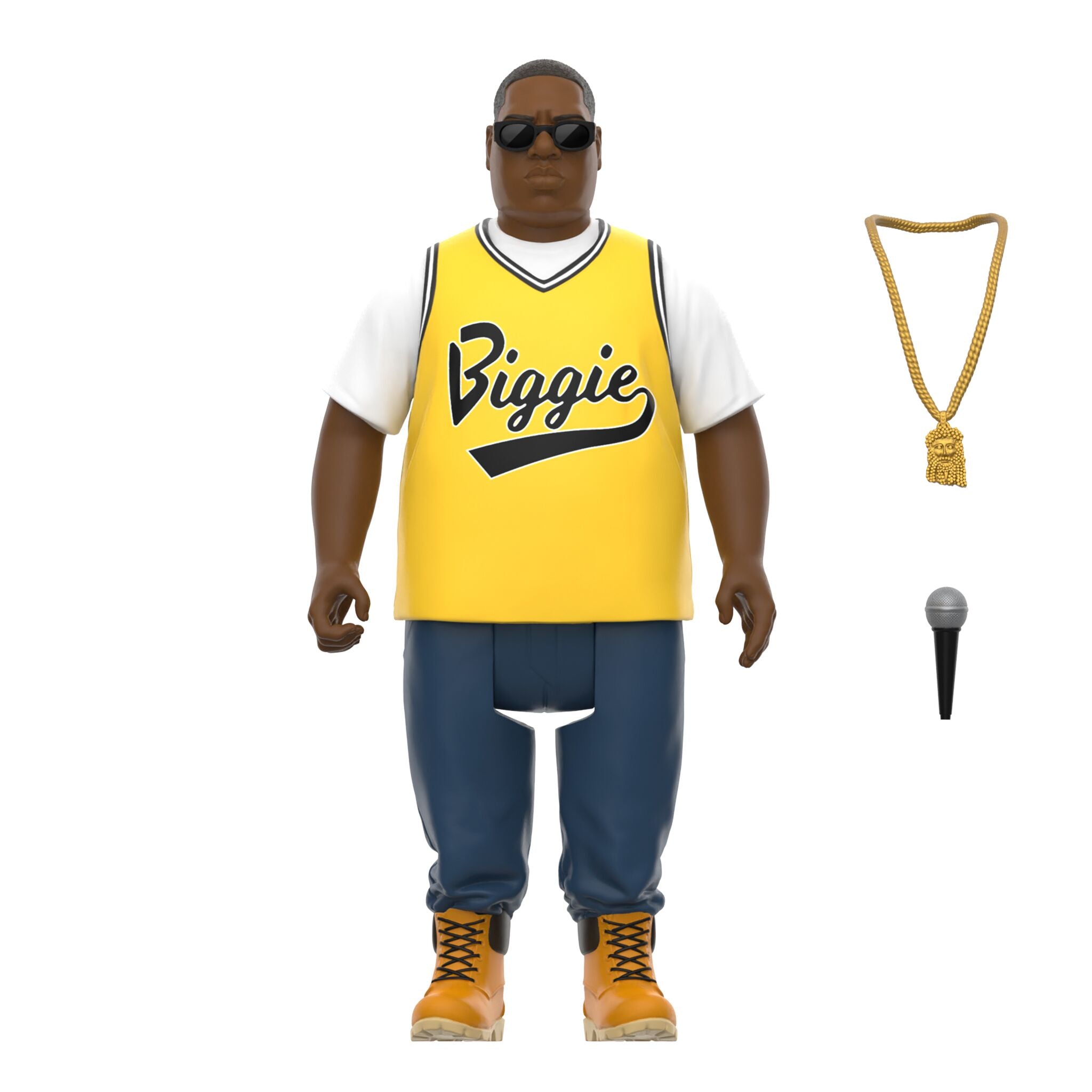 Super7 Notorious B.I.G. Yellow Jersey figurina rap