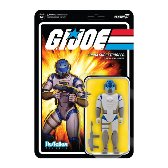 Super7 ReAction Cobra Shocktrooper figurina G.I. Joe cu pusca