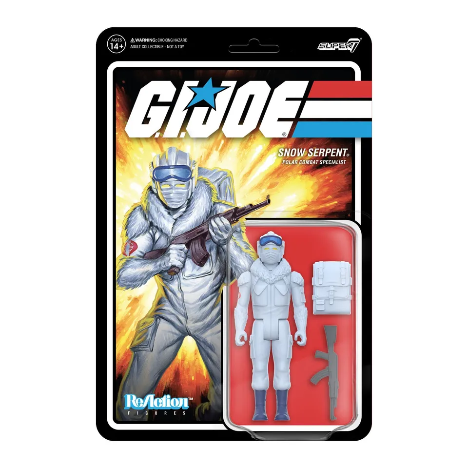 Super7 G.I. Joe ReAction figurină Cobra Snow Serpent W8