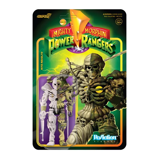 Super7 Mighty Morphin Power Rangers Rito Revolto figurină Wave 3 cu accesorii