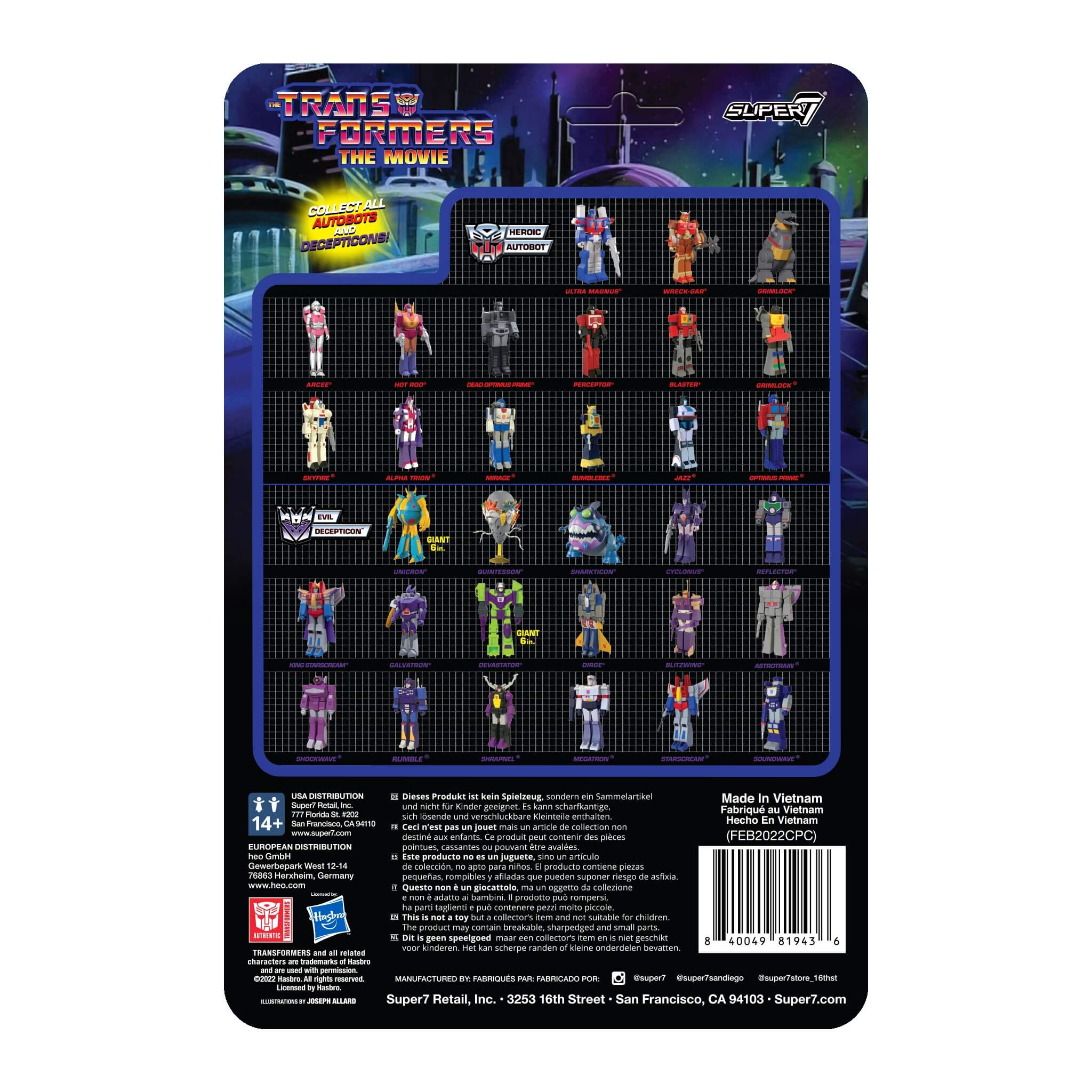 Super7 ReAction Wreck-Gar G1 figurina 9,5 cm Transformers