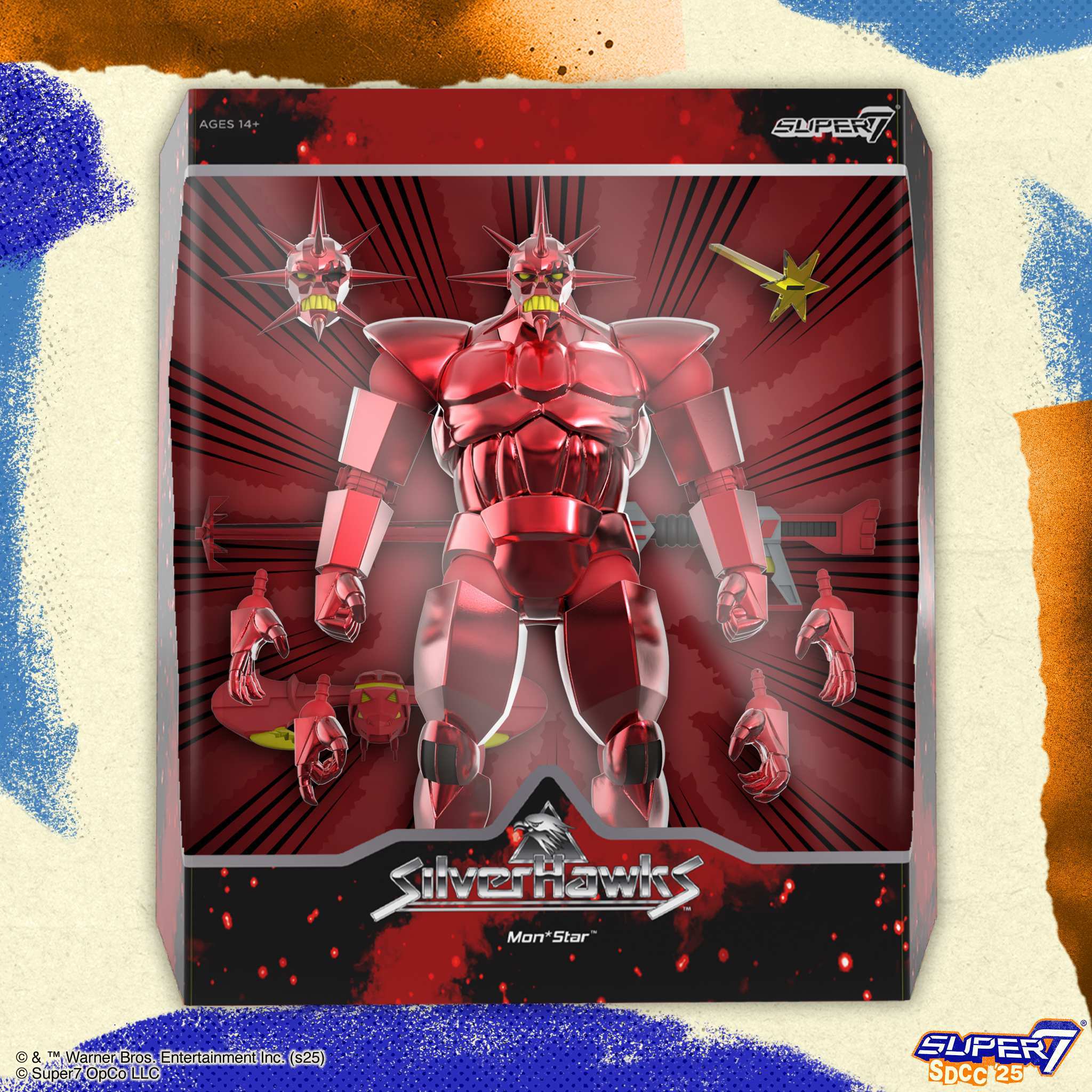 Super7 Ultimates figurina MonStar SilverHawks metalic