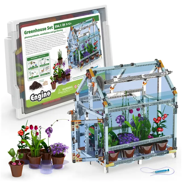 Engino DIY Greenhouse E94.1 sera educativa 4 modele plante
