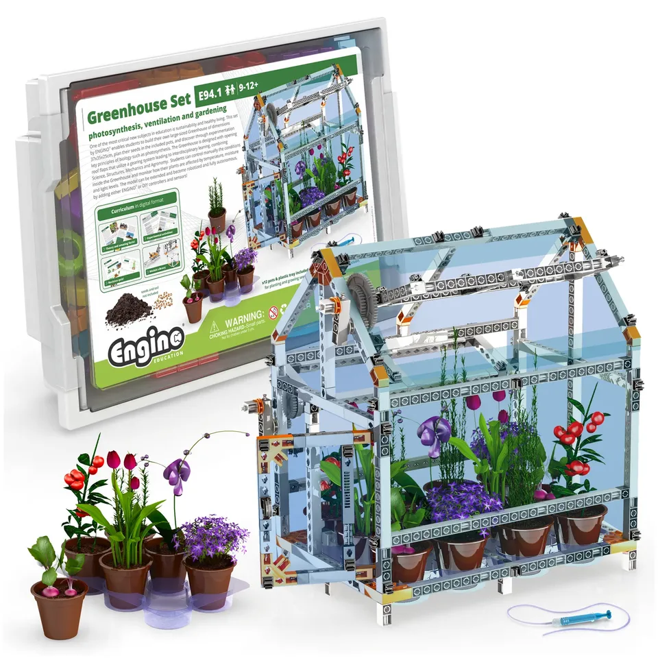 Engino DIY Greenhouse E94.1 sera educativa 4 modele plante