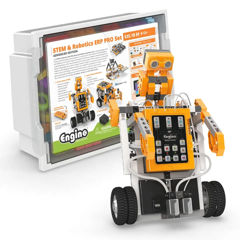 Engino ERP PRO Advanced kit robotica 70 modele 9-12+ ani