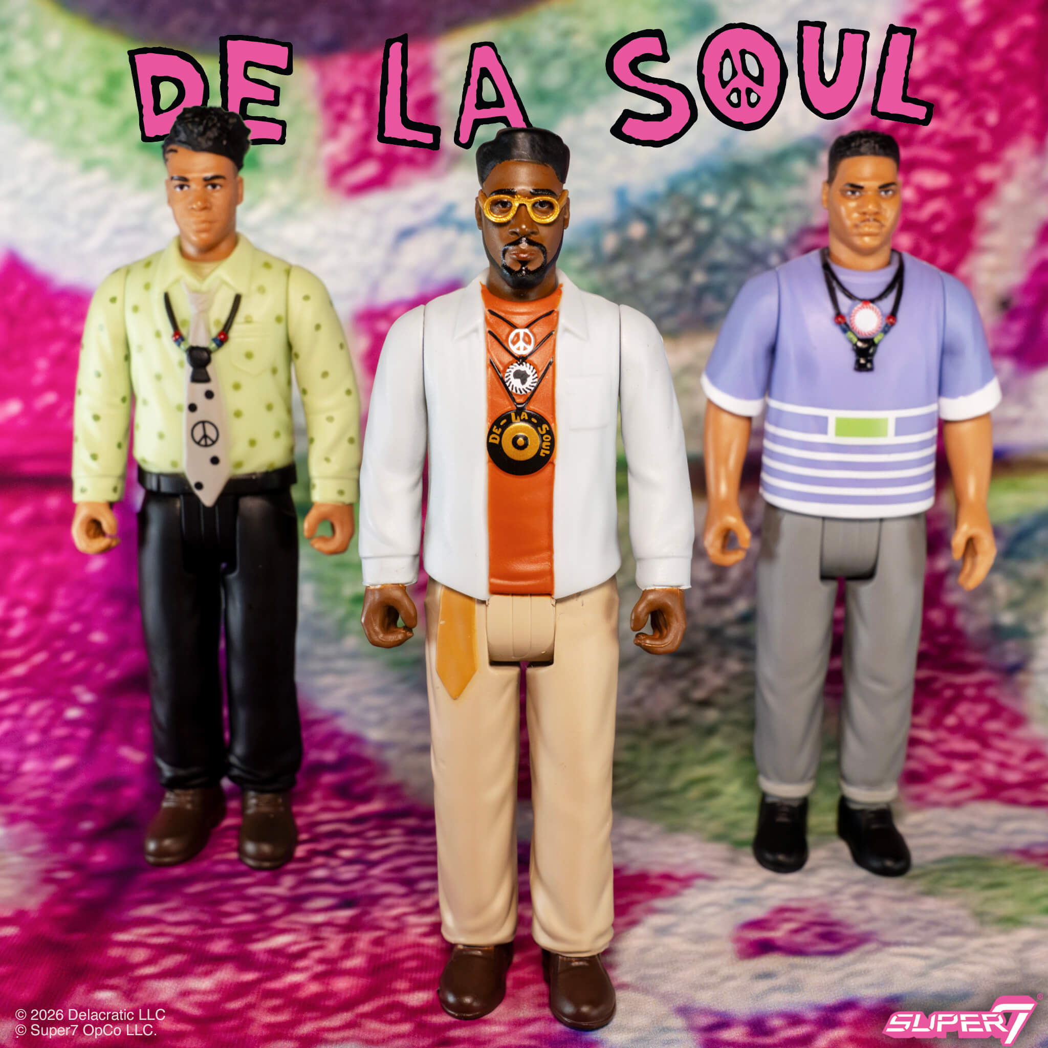 Super7 De La Soul ReAction Posdnuos Me Myself figurina