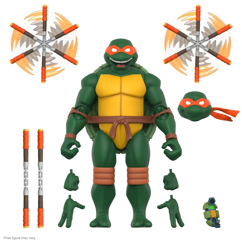 Super7 TMNT Ultimates Michelangelo figurina 18 cm articulata