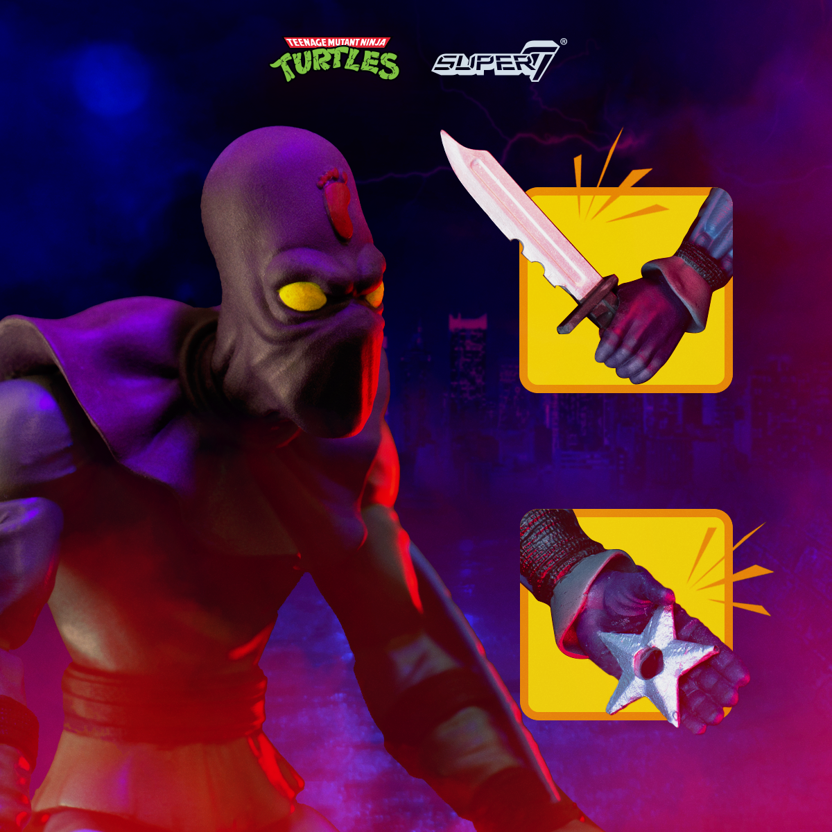 Super7 TMNT Foot Soldier Ultimates figurină 7 inch deluxe