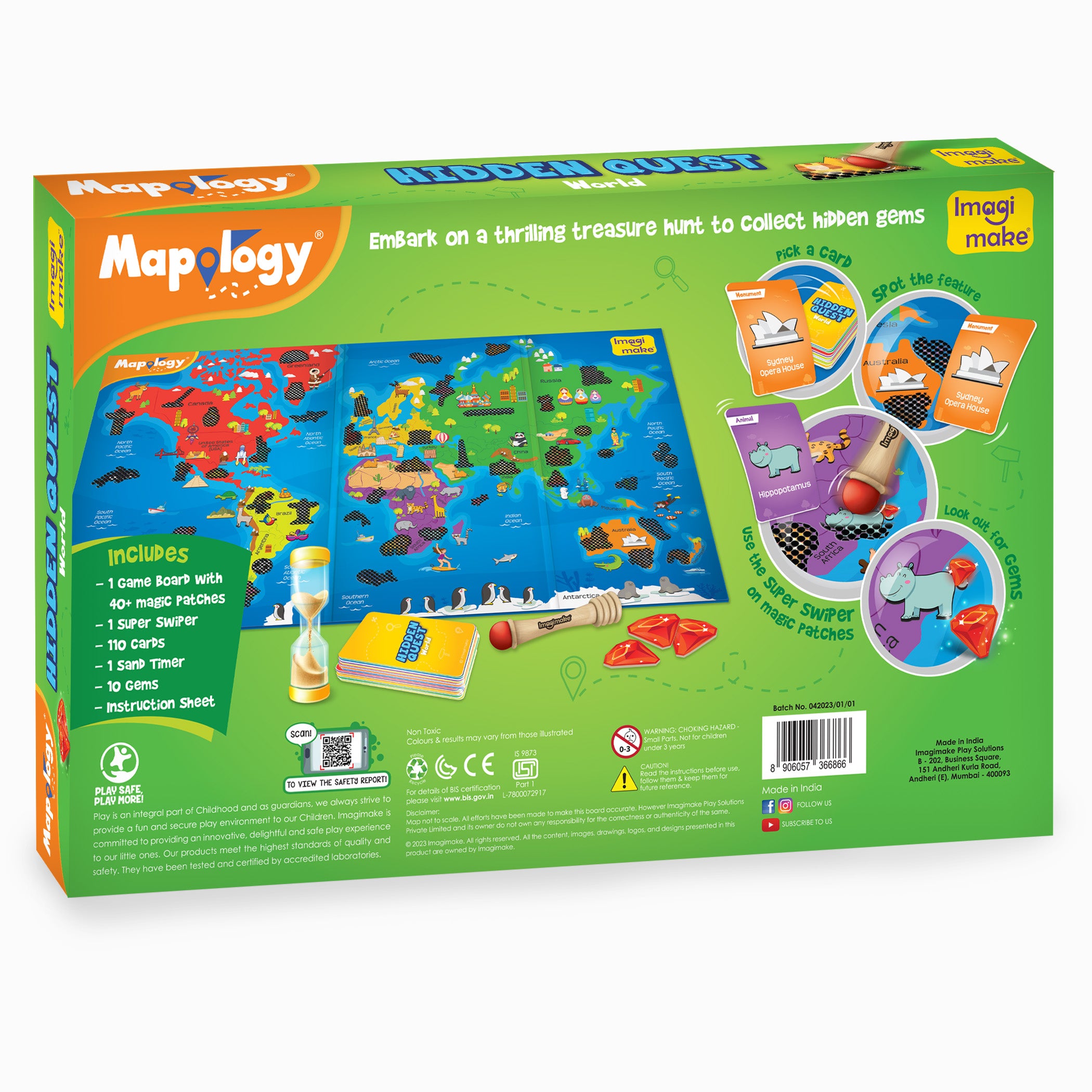 Imagimake Mapology joc Hidden Quest lume cu carduri