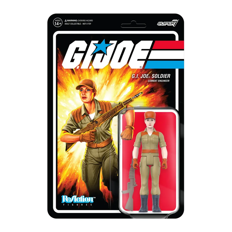 Super7 ReAction Female Combat Engineer figurina roz