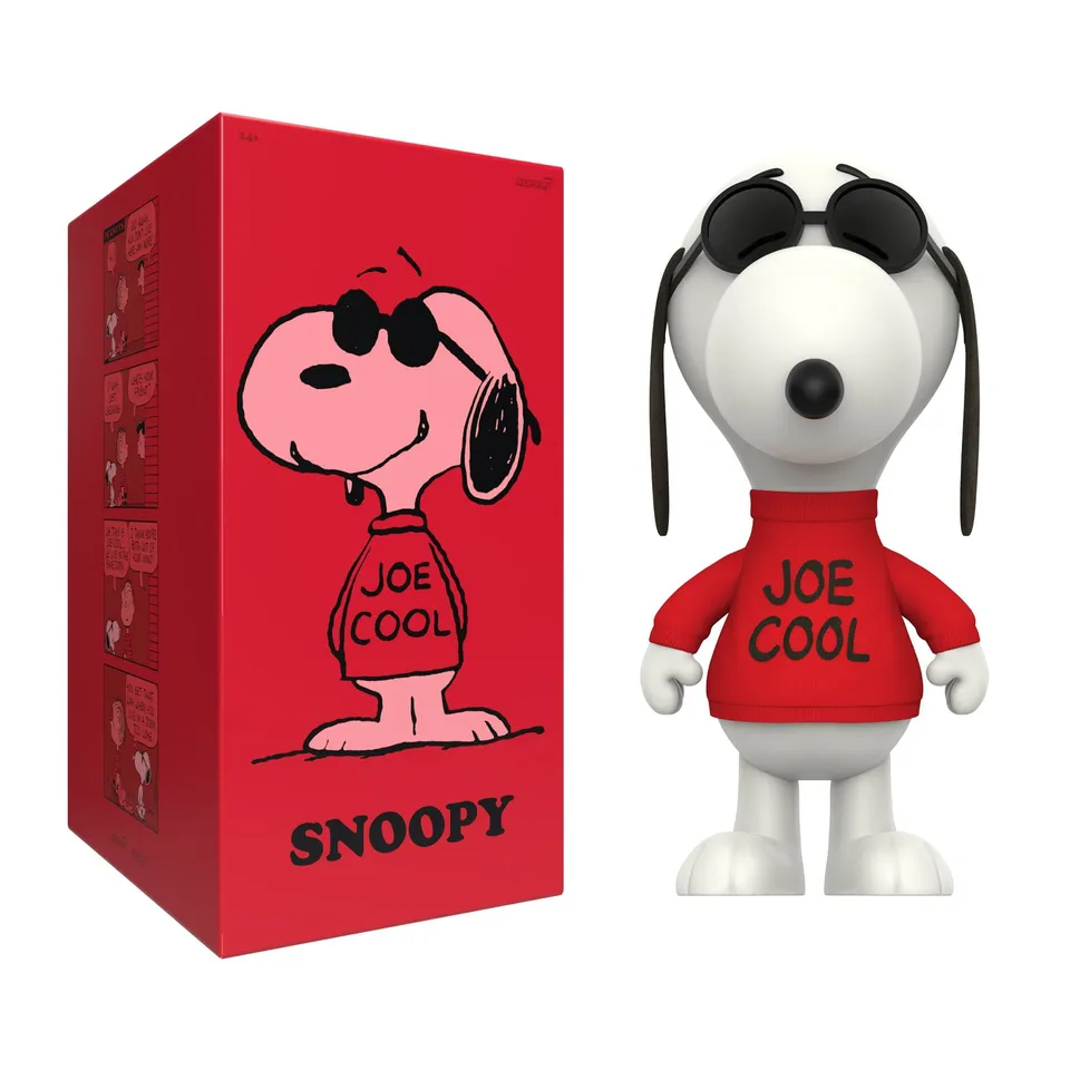 Super7 Peanuts SuperSize Snoopy Joe Cool figurina vinil 30 cm articulata