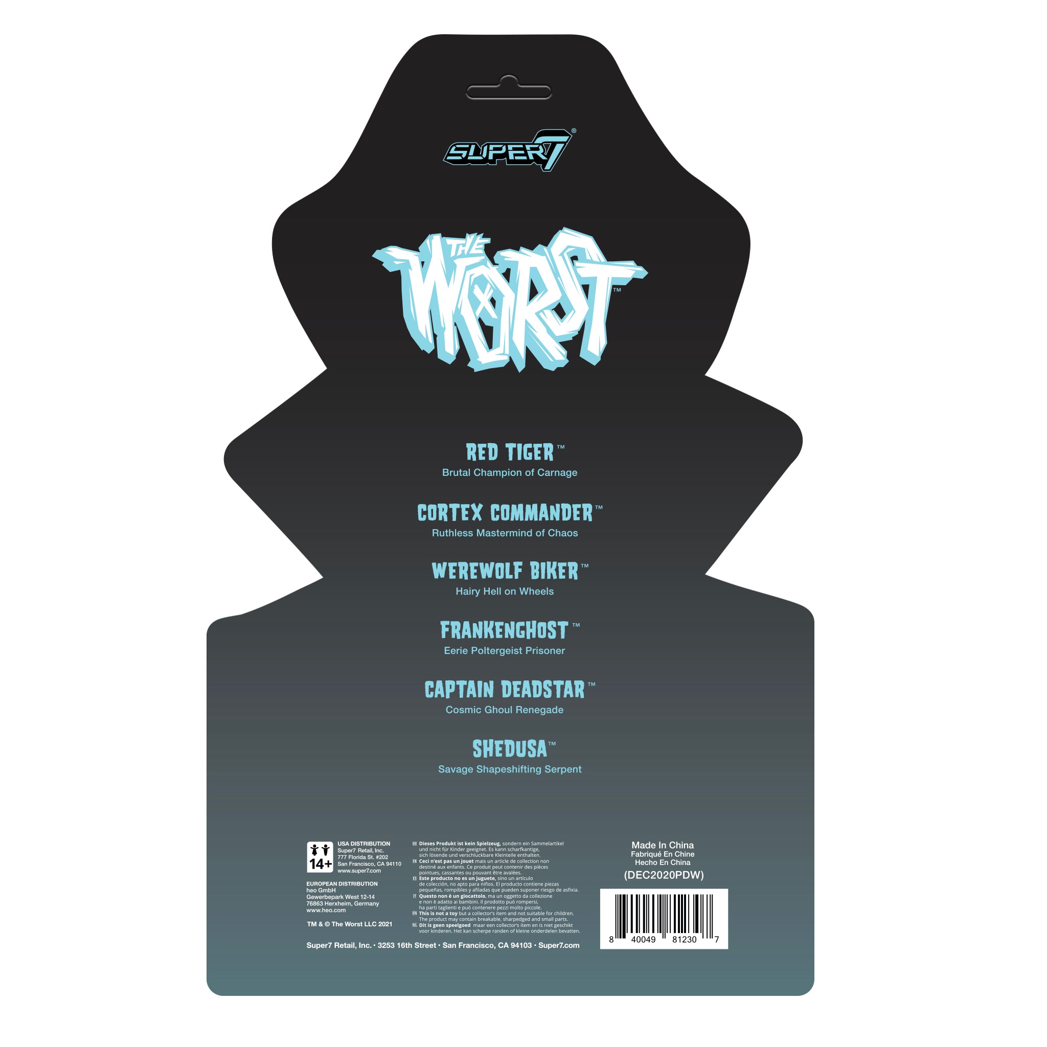 Super7 The Worst Captain Deadstar figurina fosforescenta Glow