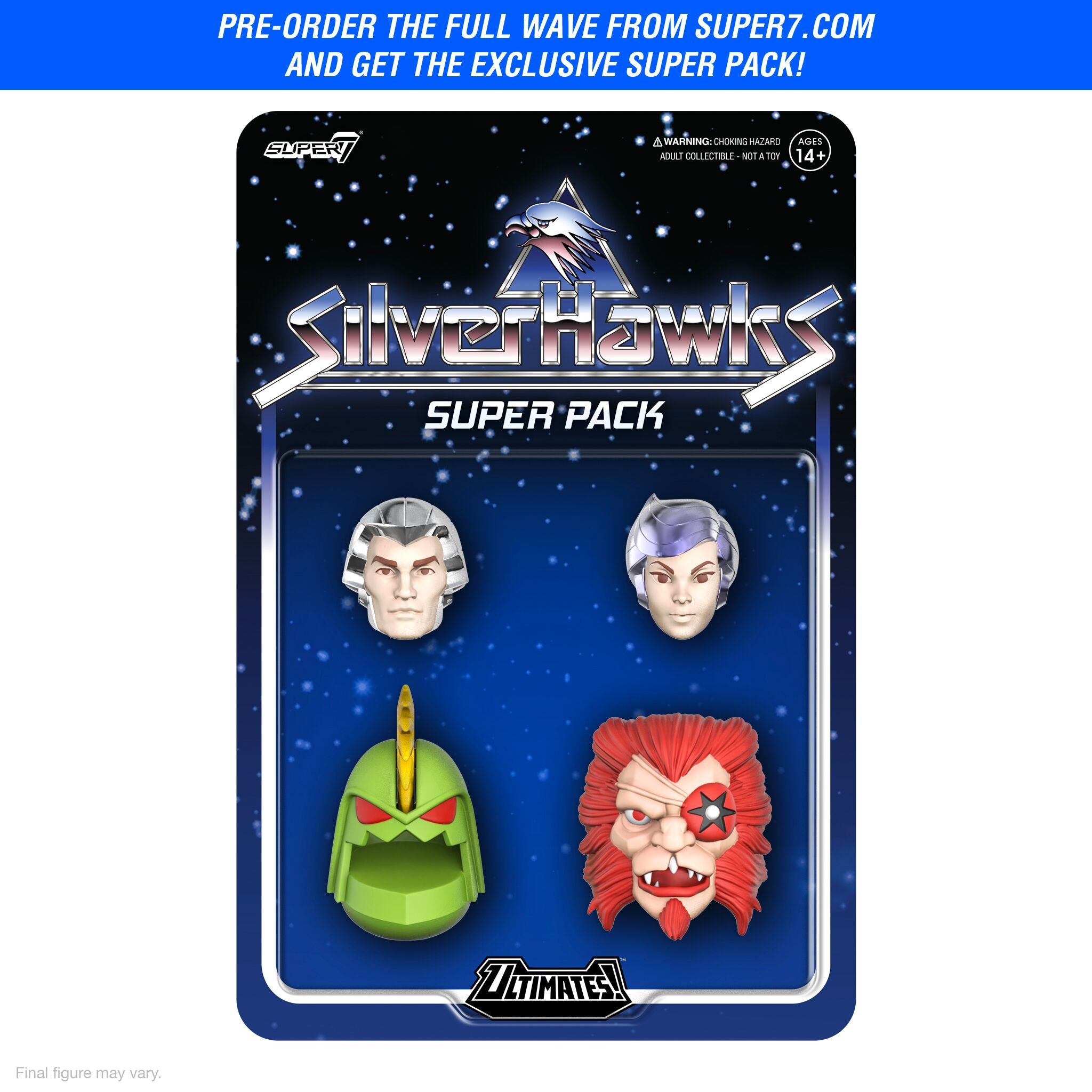 Super7 SilverHawks Ultimates Wave 4 set 4 figurine
