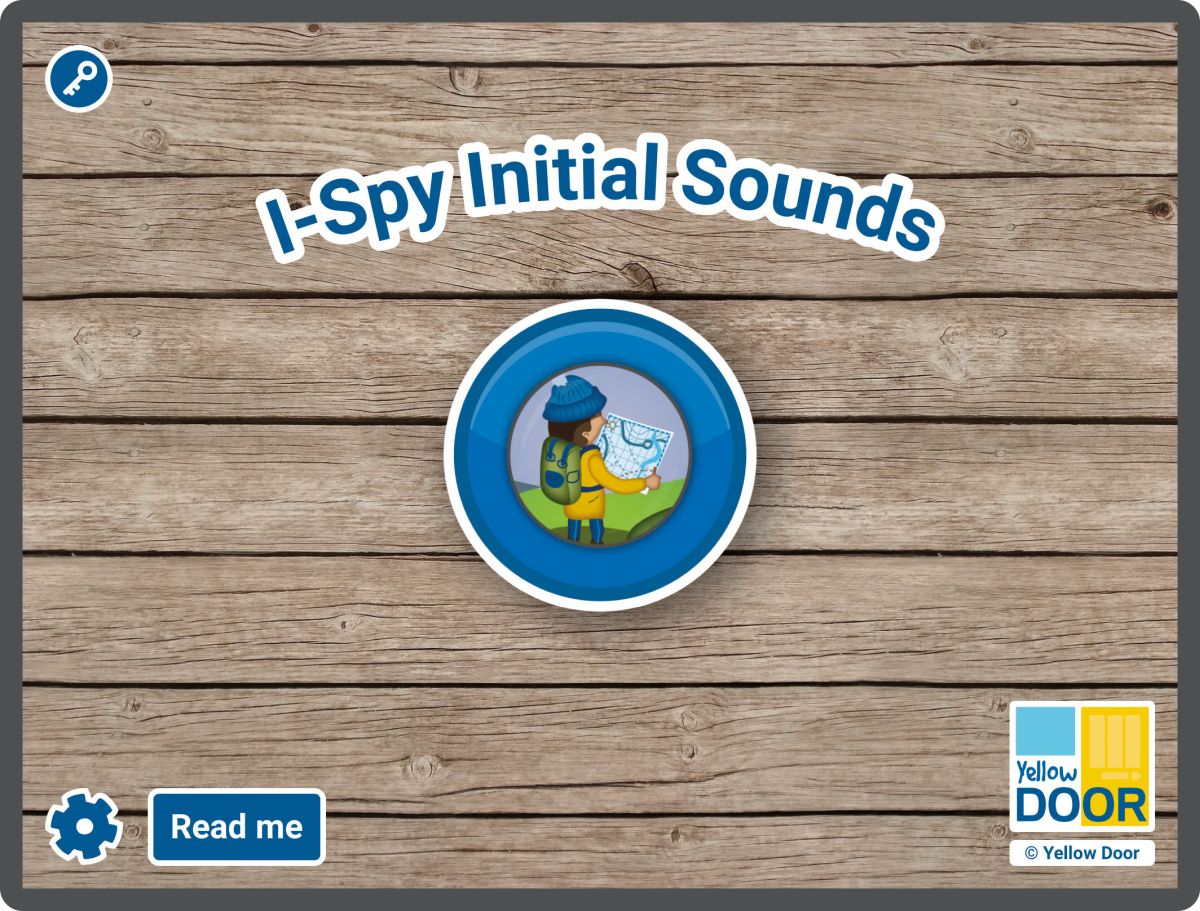 Yellow Door I-Spy Initial Sounds aplicatie litere licenta