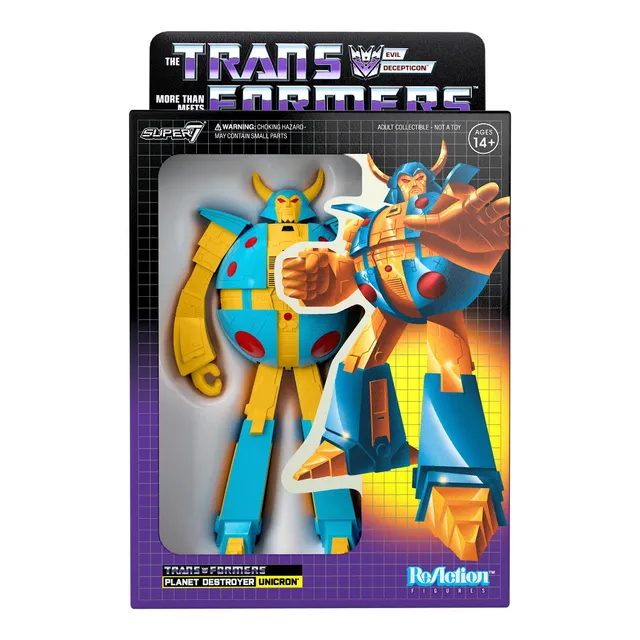 Super7 Transformers Unicron Yellow figurina ReAction