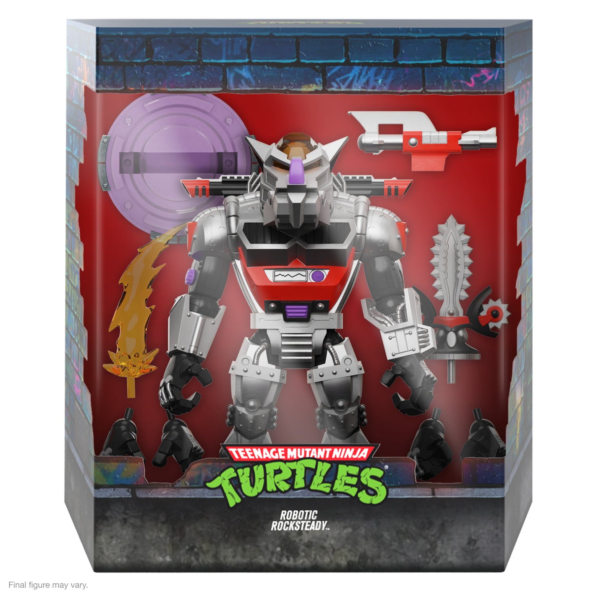 Super7 TMNT ULTIMATES Wave 8 figura Robot Rocksteady 8