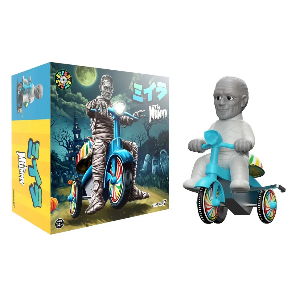 Super7 Universal Monsters Super Cycles tricicleta Mummy albastru