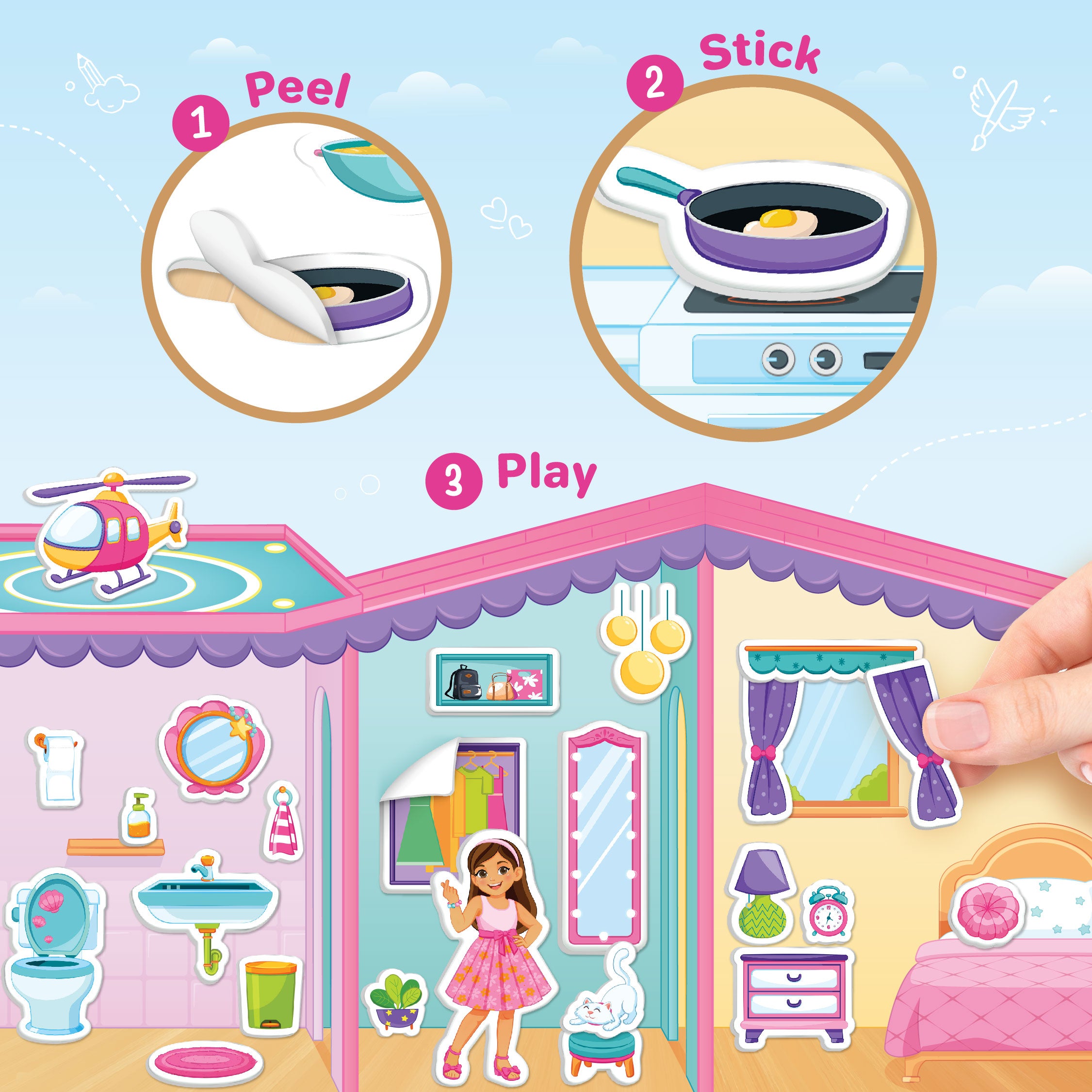 Imagimake Sticker Fun Dream House set stickere 200+