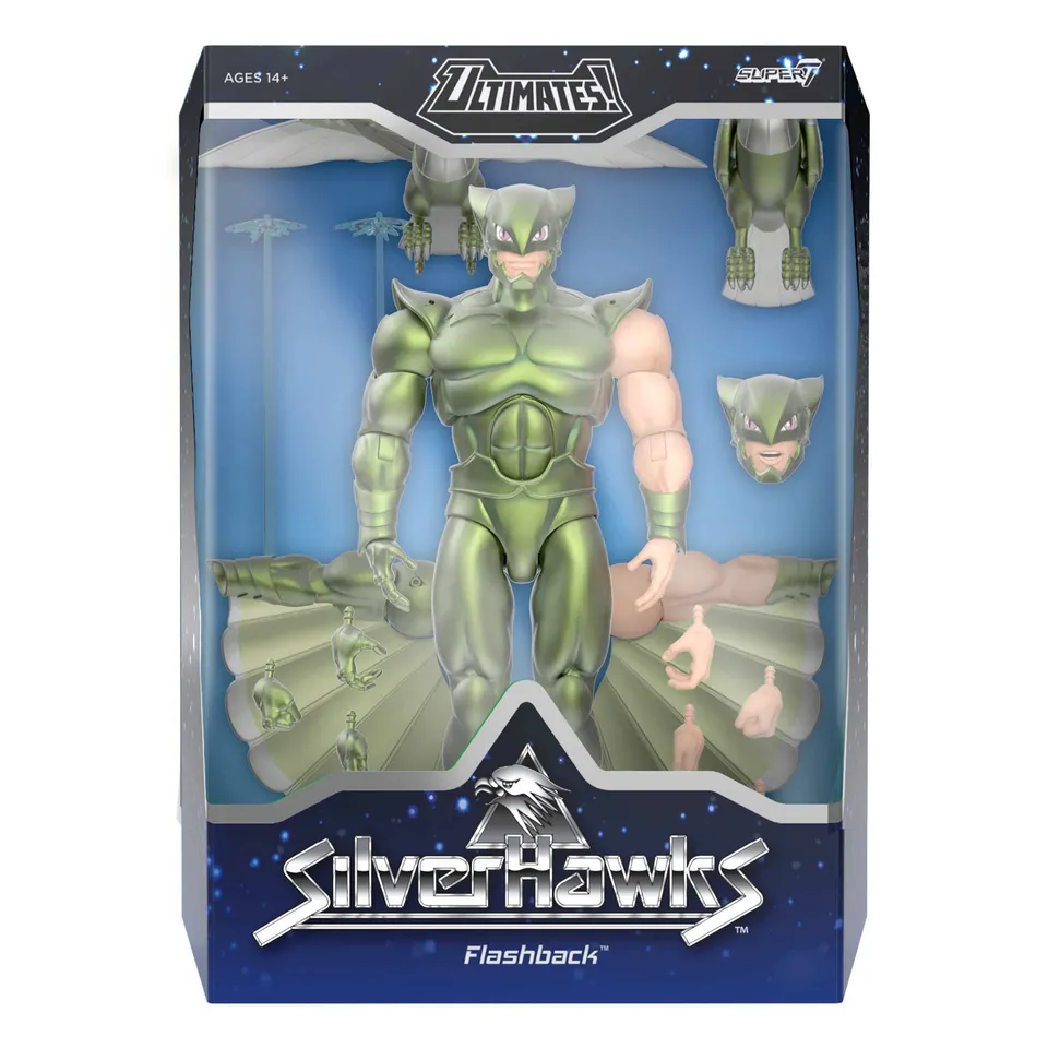 Super7 SilverHawks Ultimates Flashback Toon figurina 18cm articulata