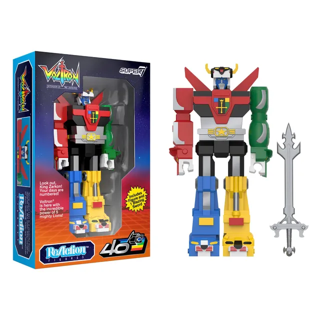 Super7 Voltron ReAction figurina 9,5 cm editie vintage sabie