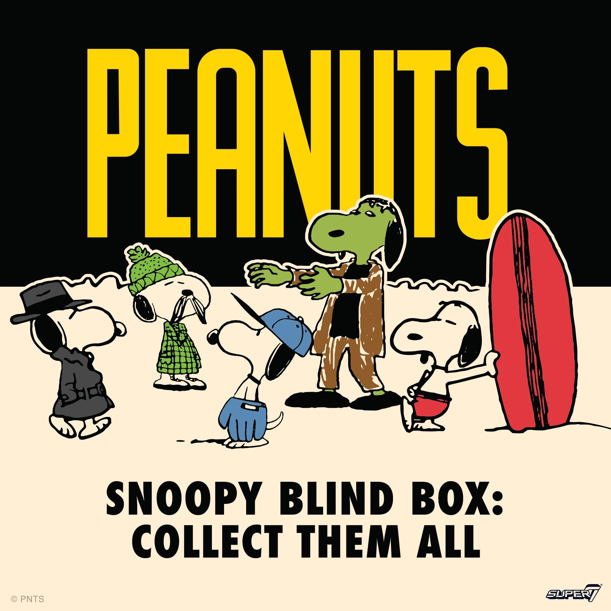 Super7 Peanuts Snoopy Blind Box set 12 figurine