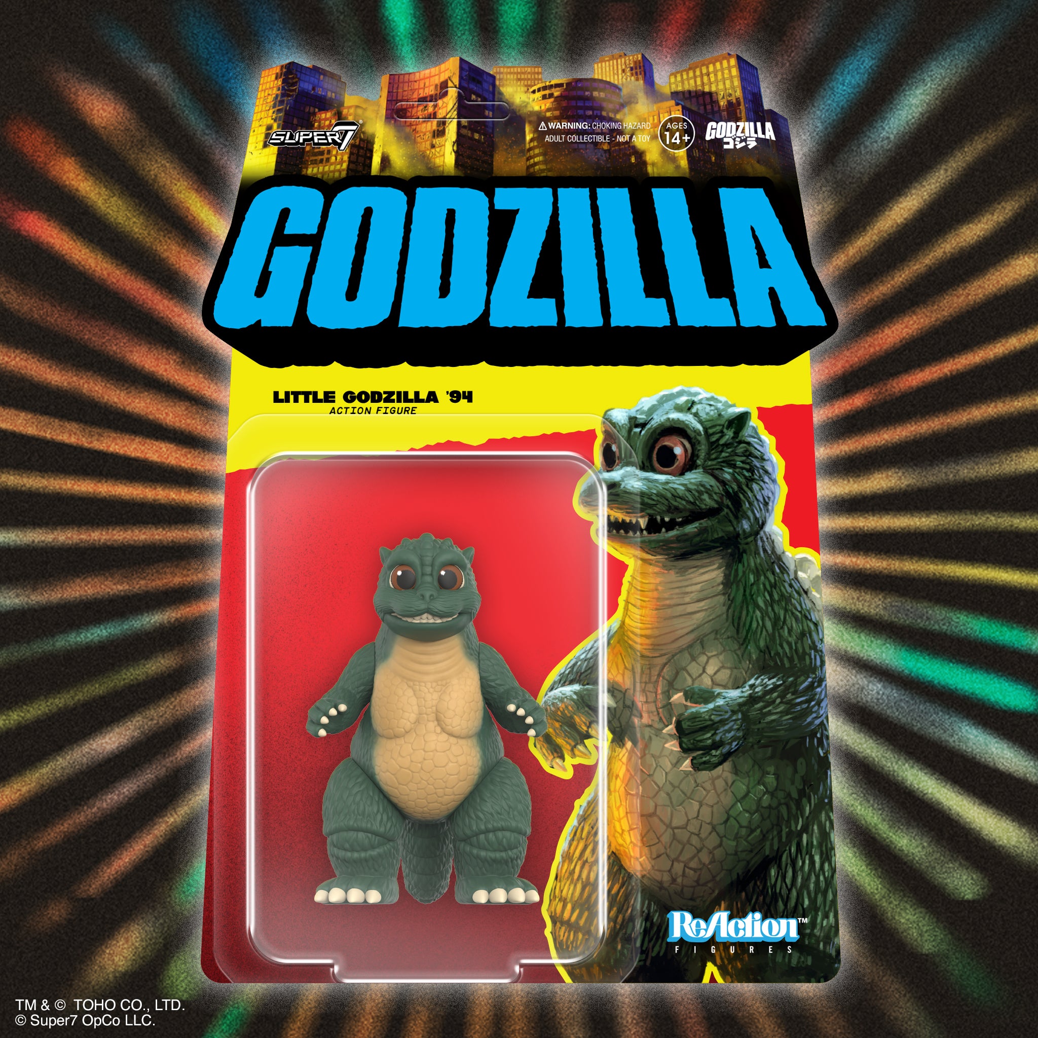 Super7 Toho ReAction Little Godzilla figurina 9,5 cm