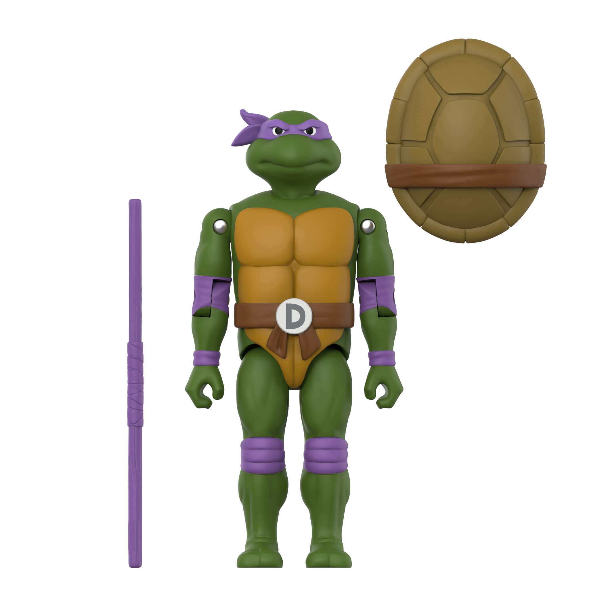 Super7 ReAction+ Donatello TMNT figurina cu bo