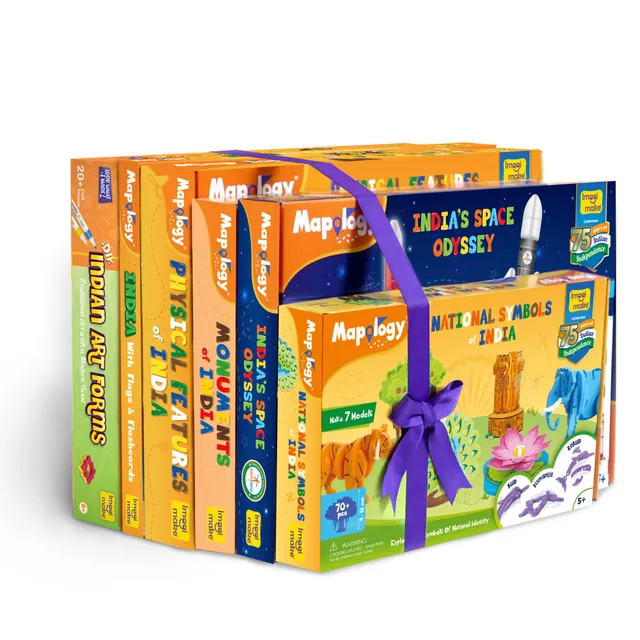 Imagimake Mapology India Discovery Pack puzzle 6 în 1