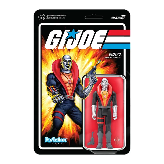 Super7 ReAction G.I. Joe Destro figurina 9,5 cm masca metalica