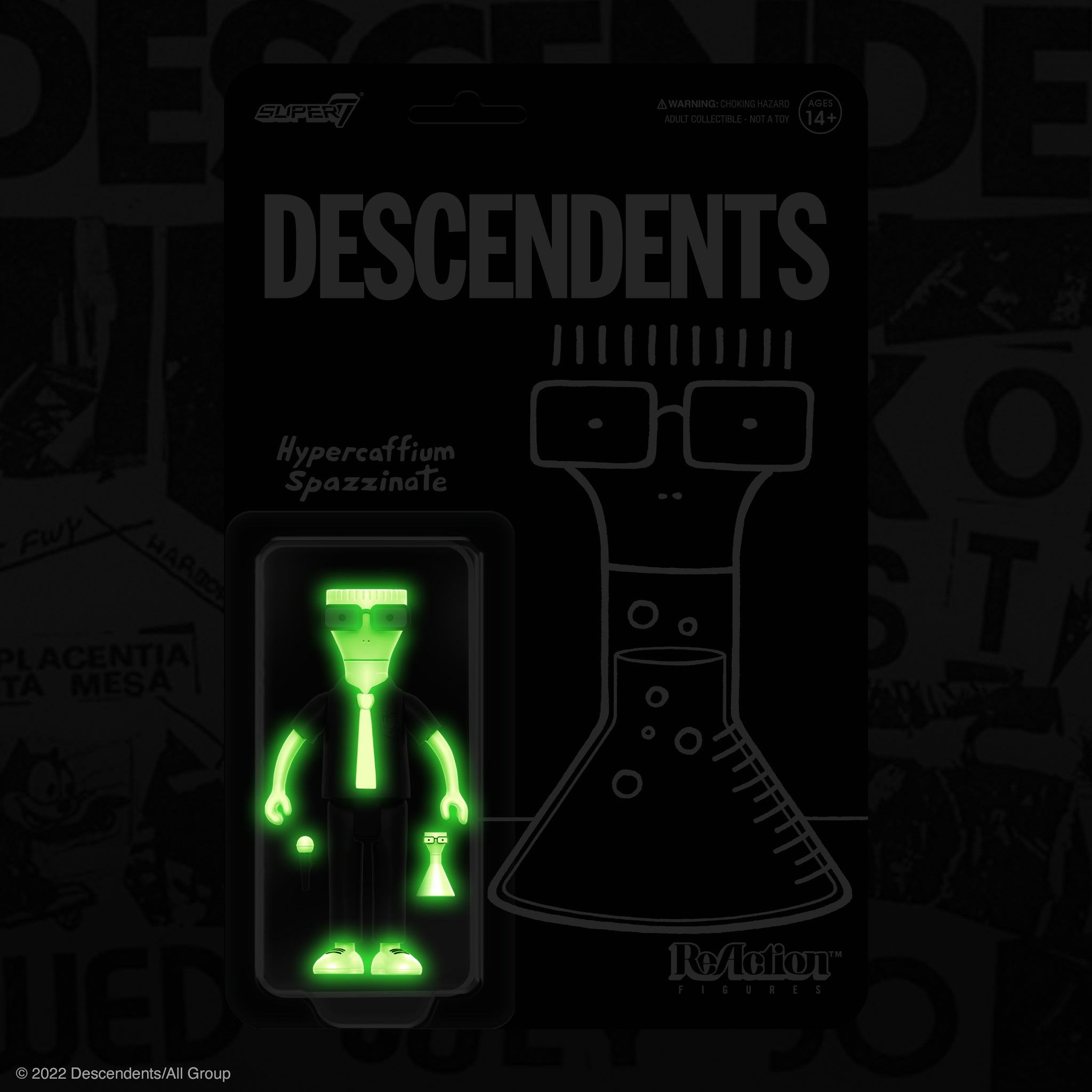 Super7 Descendents ReAction Milo figurina fosforescenta