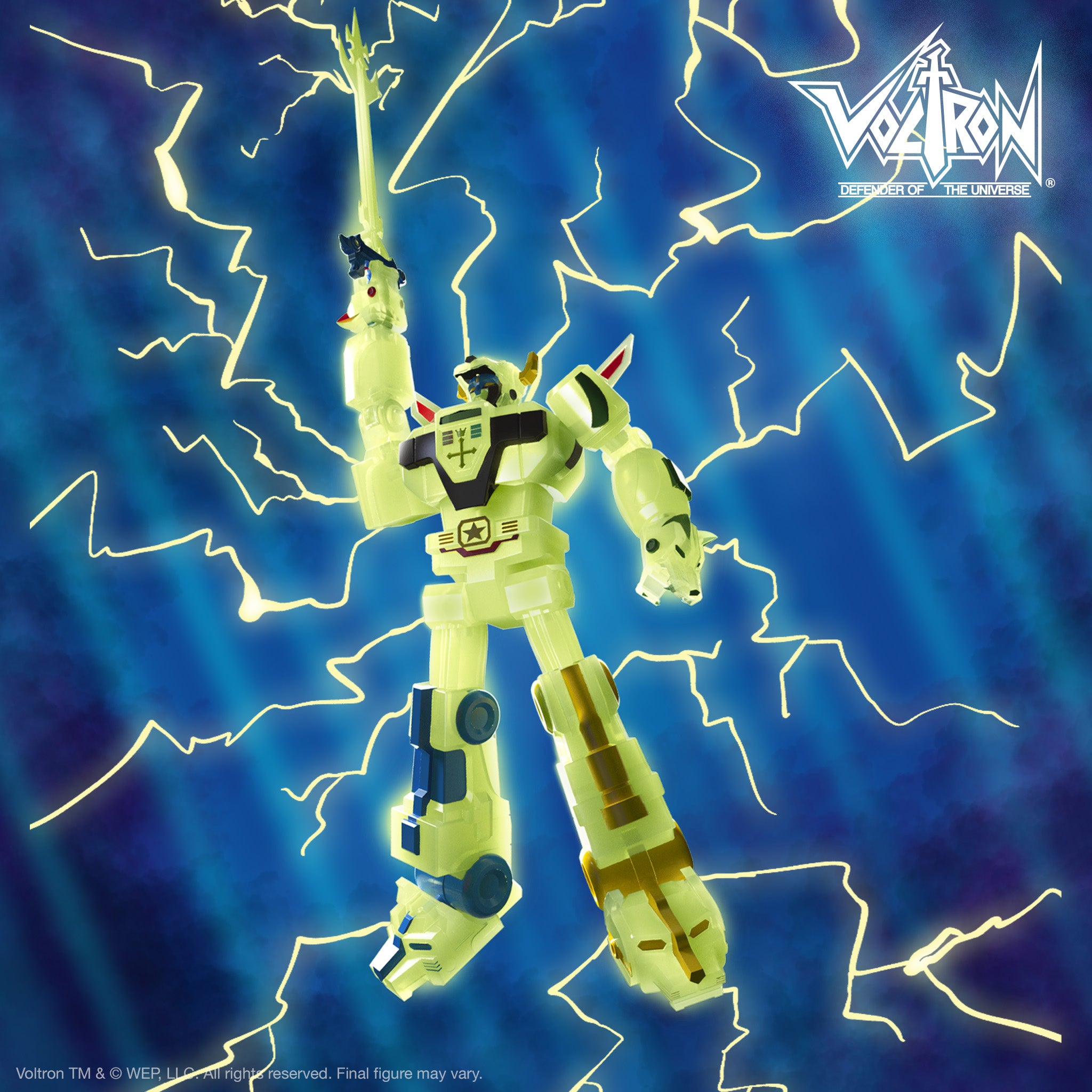 Super7 Ultimates Voltron Lightning Glow figurina 18 cm