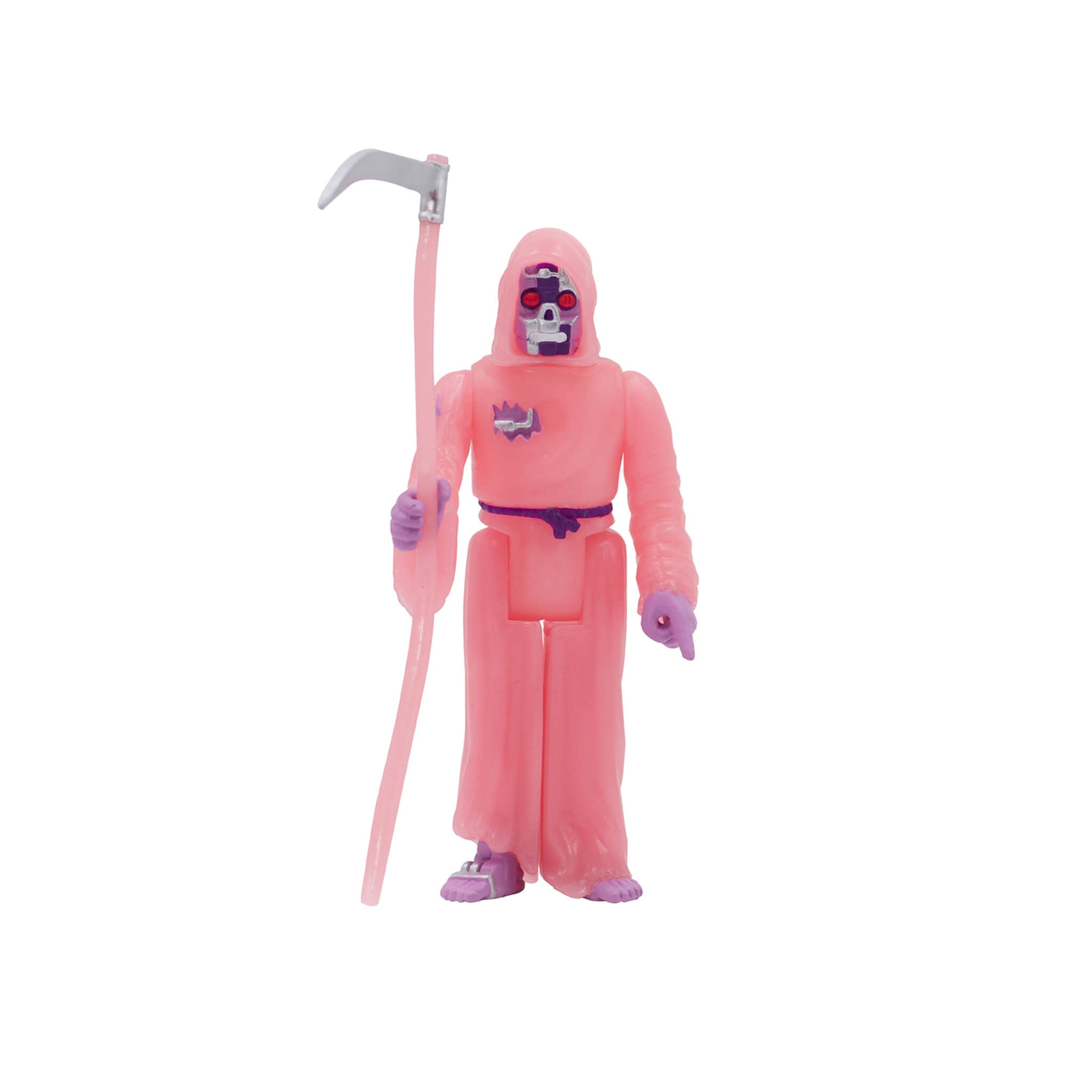 Super7 ReAction Robot Reaper roz figurina fosforescenta