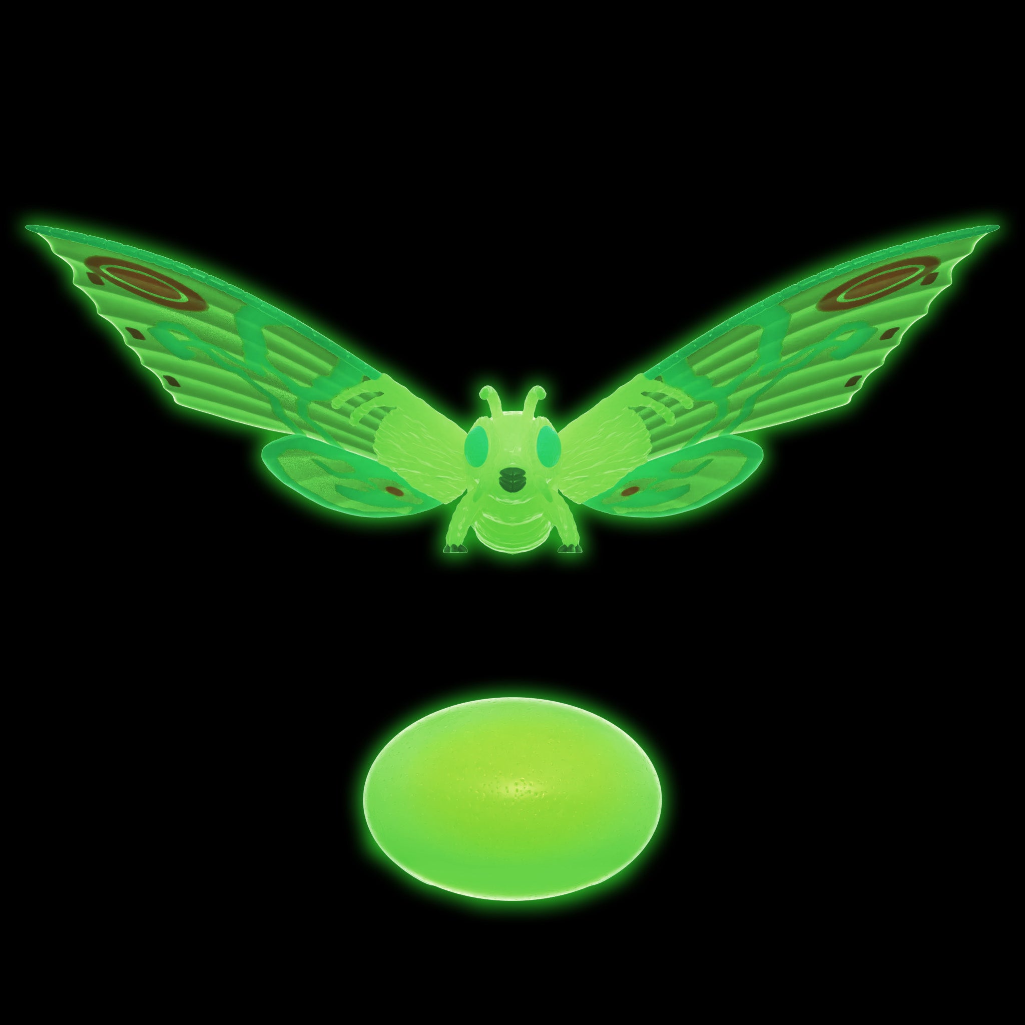 Super7 Toho ReAction Shogun Mothra Glow figurină