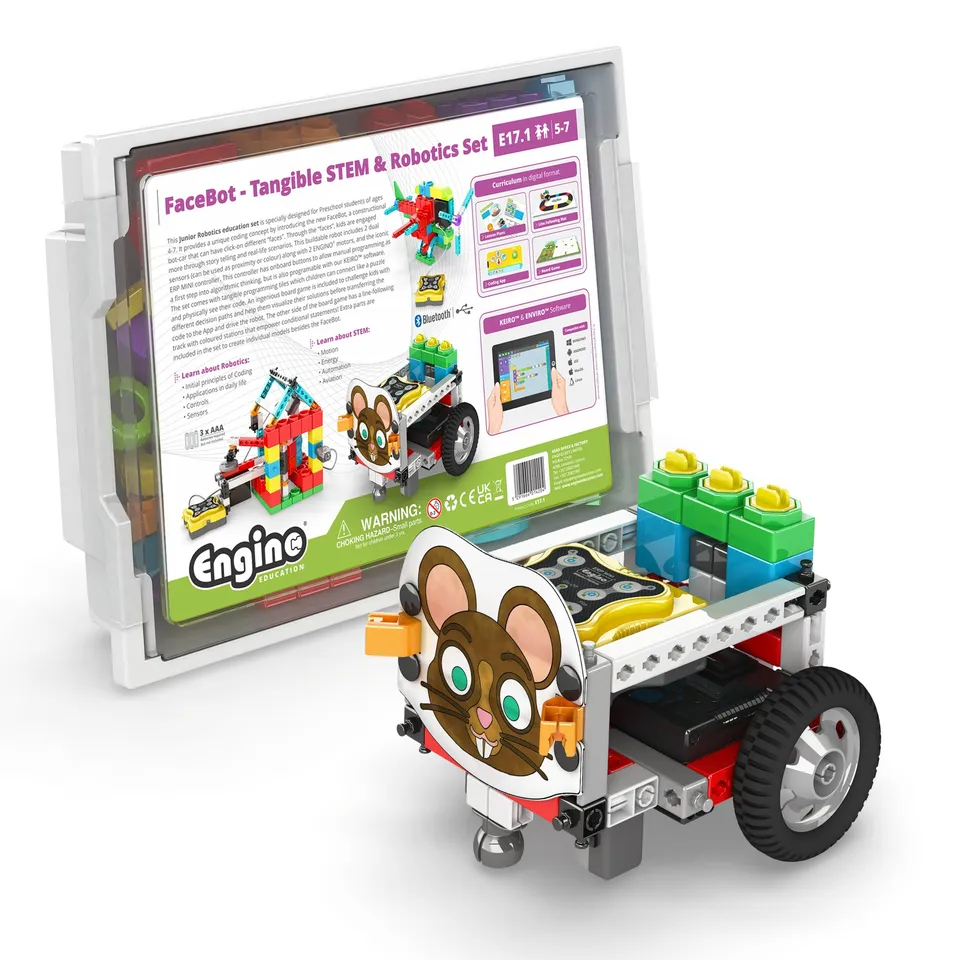 Engino FaceBot robot educational codare placute 5-7 ani