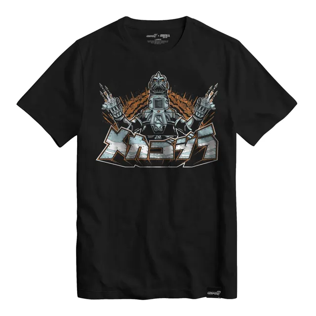 Super7 Toho Mechagodzilla tricou negru bumbac