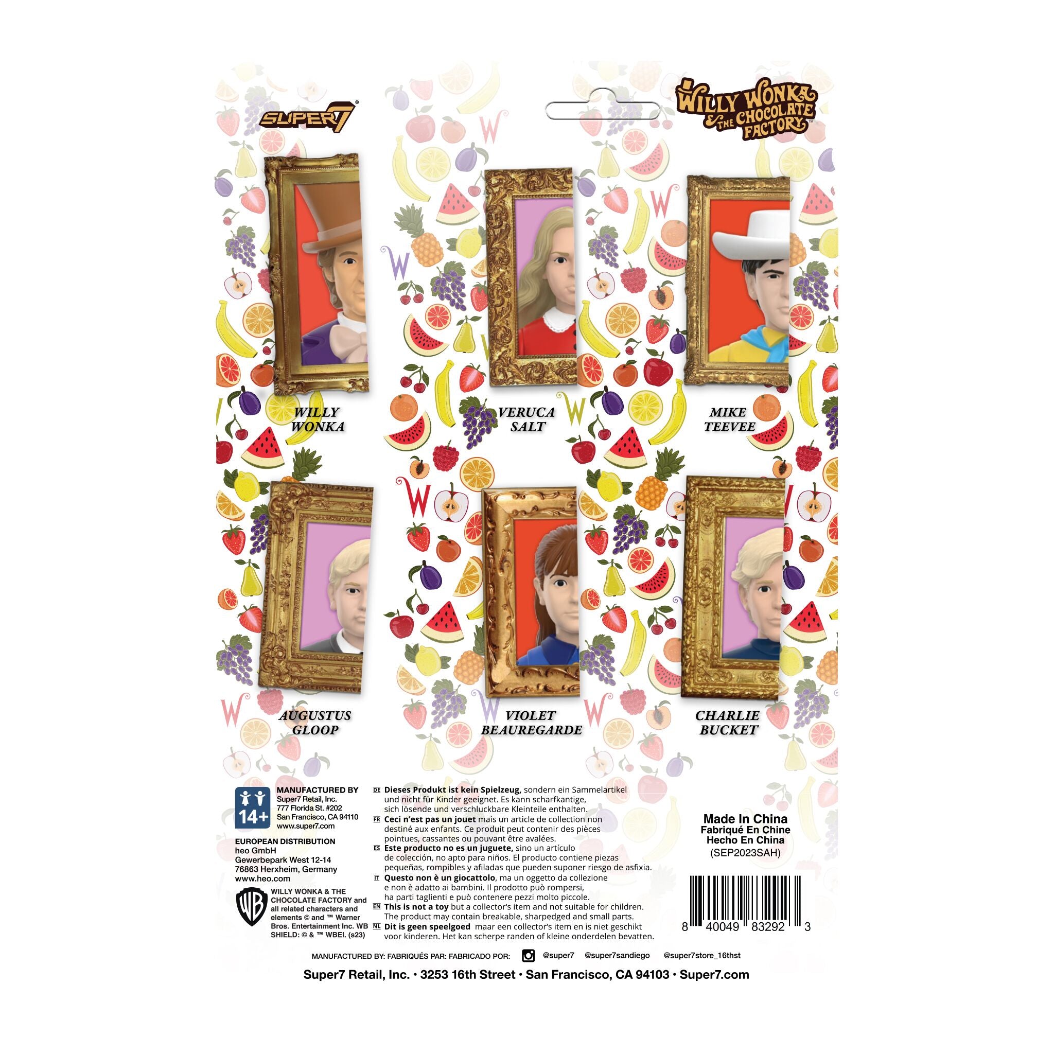Super7 Willy Wonka Wave 02 Augustus Gloop figurina film